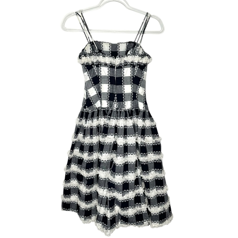 Vintage | 1950’s True Vintage Lou-Ette California Gigham Ruffle and Lace Dress - Picture 14 of 15
